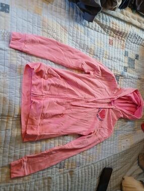 Hard Candy Pink Zip-Up Hoodie Jacket